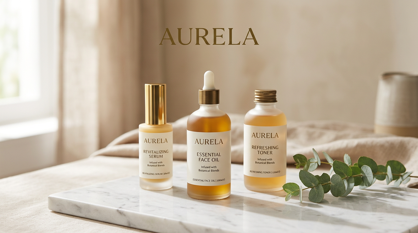 Luxury skincare product hero shot generated with Aperture Image